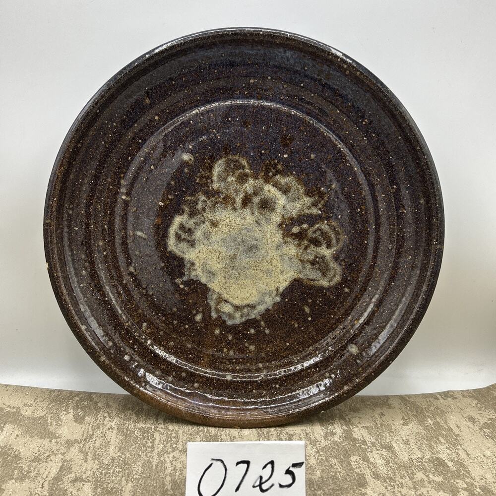 Unique Large Handmade Stoneware Plate ~12”